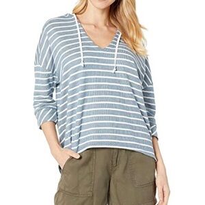 Chaser‎ Womens Striped French Terry Pullover Hoodie